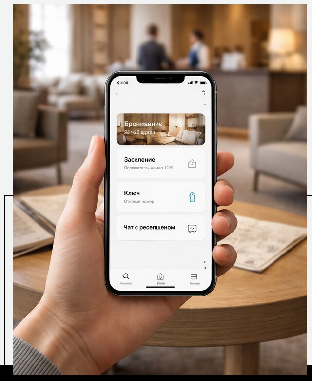 Мобильное приложение для гостей отеля в Сыктывкаре, управление сервисом
